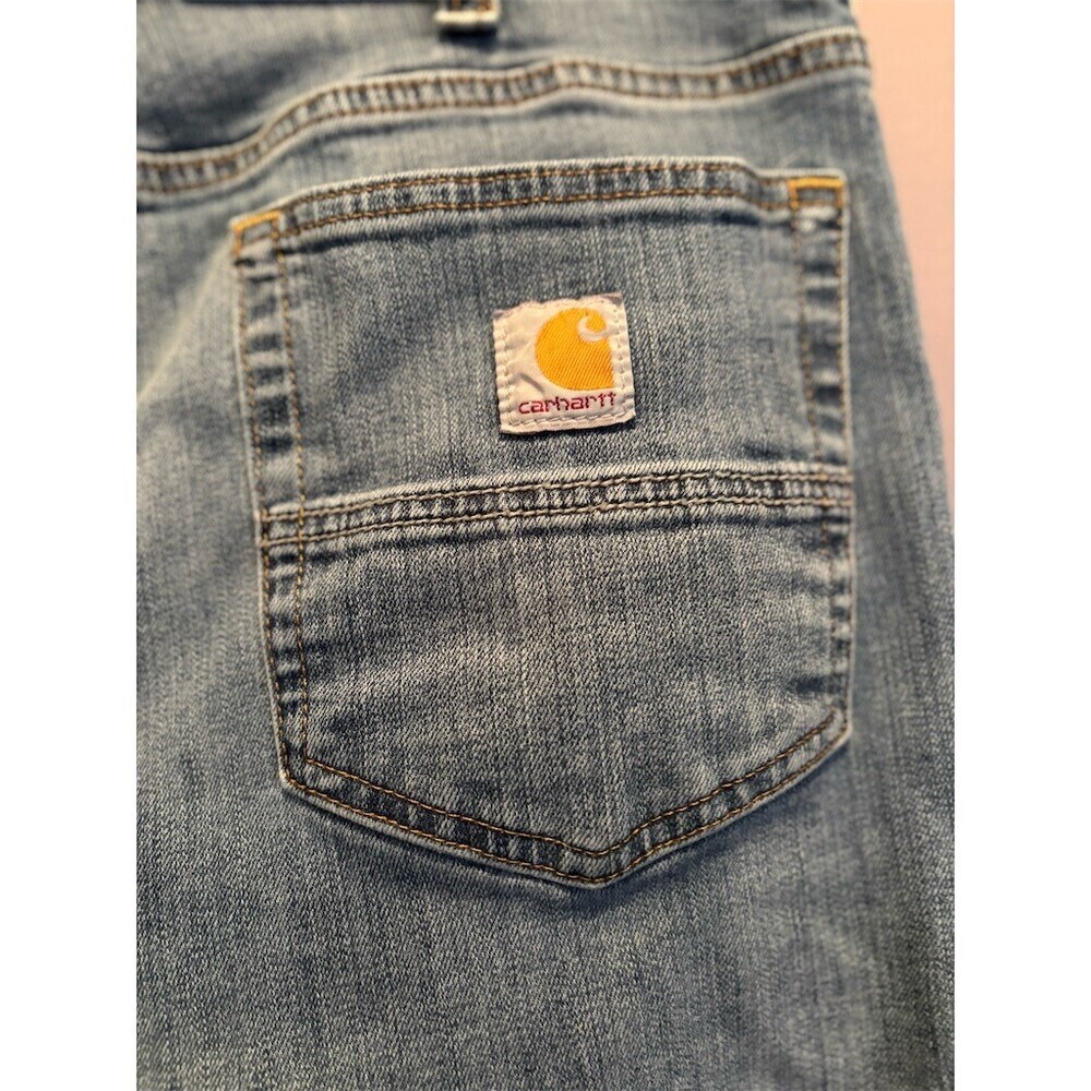 Carhartt Rugged Flex Men's Jeans 36x32 Blue Light Wash Straight Relaxed - Picture 7 of 10